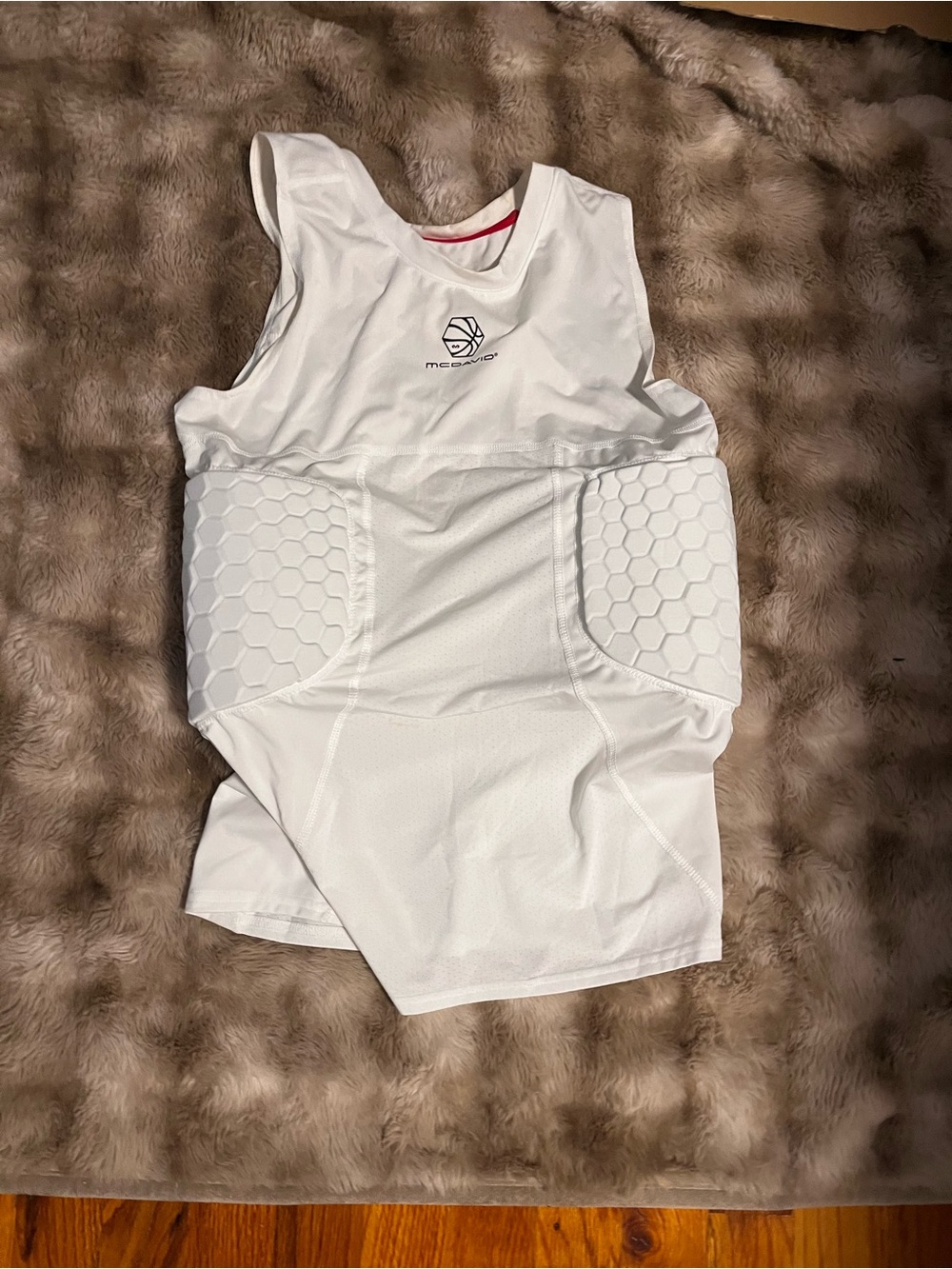 Nike Men’s White Padded Protective Sports Tank
